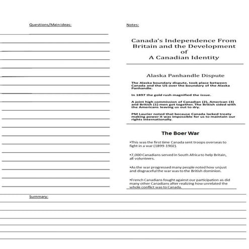 7.2 canada's independence from britain