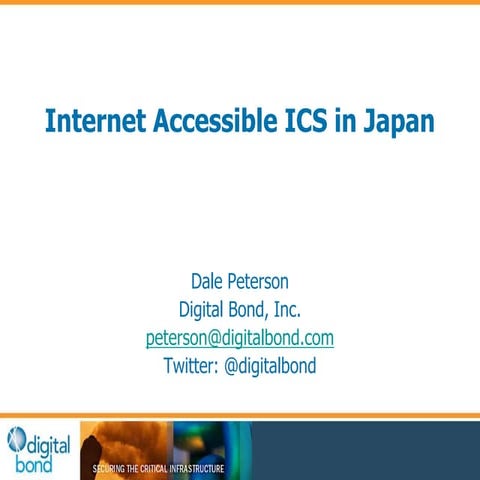 Internet Accessible ICS in Japan (English)
