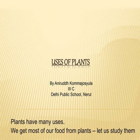 7.uses of plants