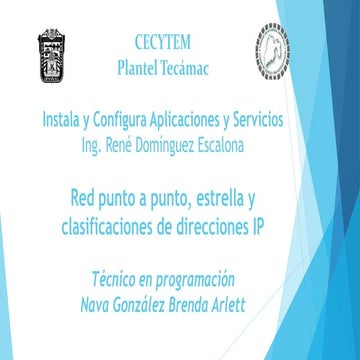7.Red punto a punto, de estrella, clasificacion de direcciones ip