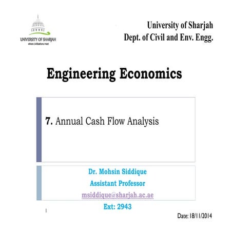 7. annual cash flow analysis