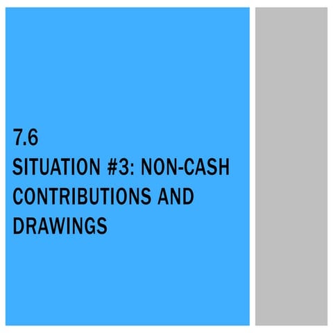 7.6 Situation 3 - Non-cash contributions and drawings | PPTX