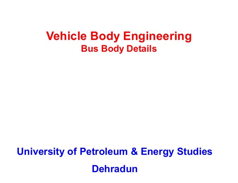 Vehicle Body Engineering Bus Body Details