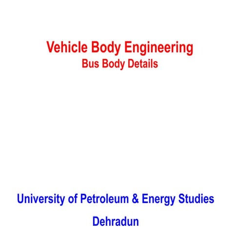 Vehicle Body Engineering Bus Body Details