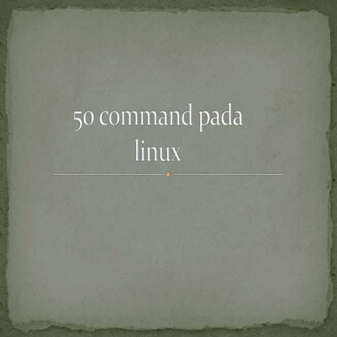 Perintah Dasar Pada Linux