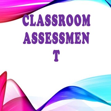 classroom assessment 