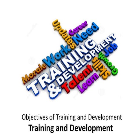 Objectives  of training and development - Manu Melwin Joy