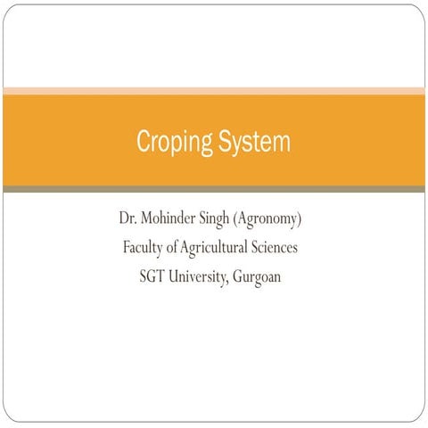 cropping system