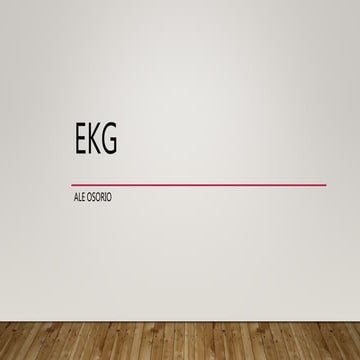 Ekg normal y patologías