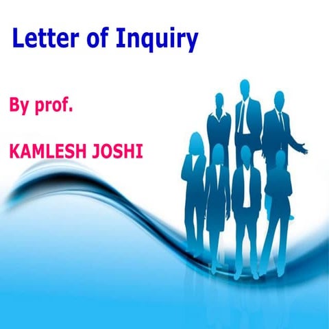 7. letter of inquiry