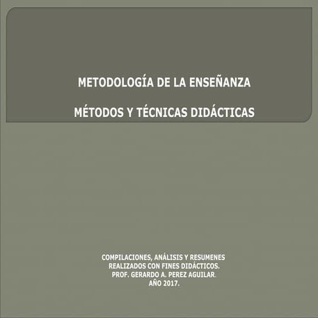 Metodología de la Enseanza