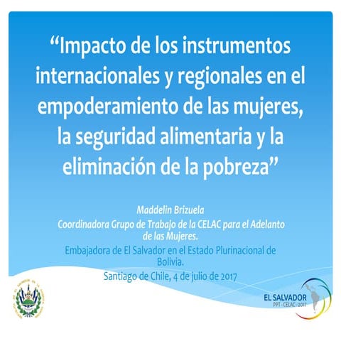 Impacto de los instrumentos internacionales y regionales en el empoderamiento...