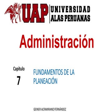 Exposición fundamentos de la planeación | PPT