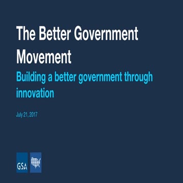 Better Government Movement: SXSW Panel Picker