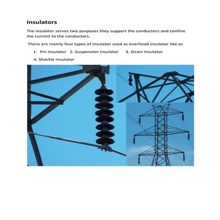 TYPES OF INSULATORS | PDF