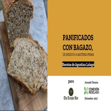 Recetas Bagazo - JT Valorización de Subproducto de Cerveza