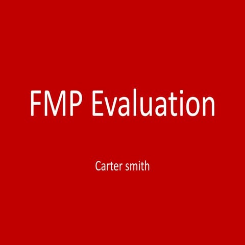 7. fmp evaluation