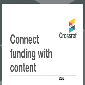Funding Data - Crossref LIVE South Africa