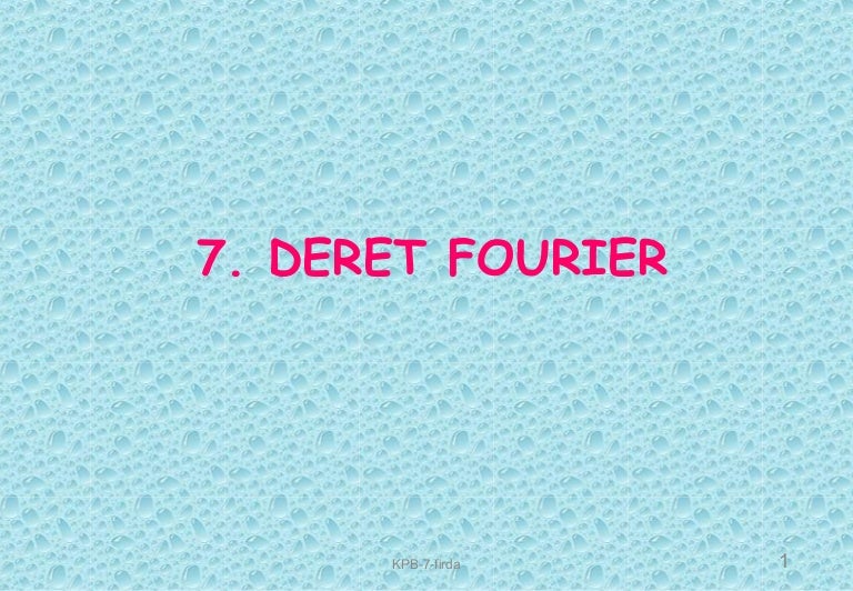 Deret Fourier
