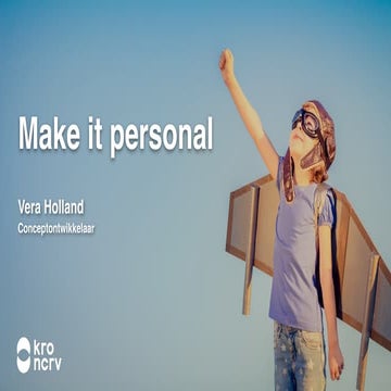 Vera Holland (KRO-NCRV) @ CMC Nieuwe Interfaces