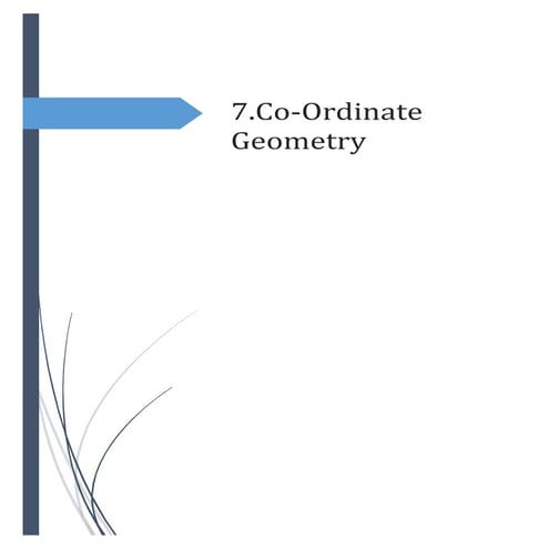 7.co ordinate geometry