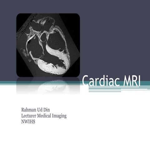 Cardiac MRI basics | PPTX