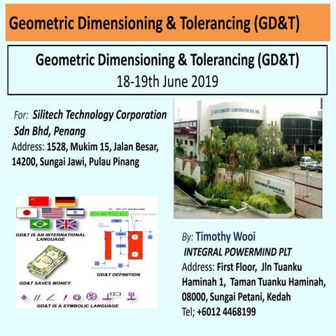 Geometrical Dimensioning & Tolerancing Course day2 for Silitech.Penang