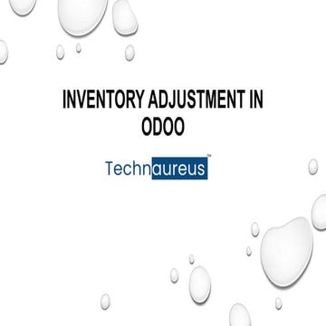 Inventory Adjustment In Odoo