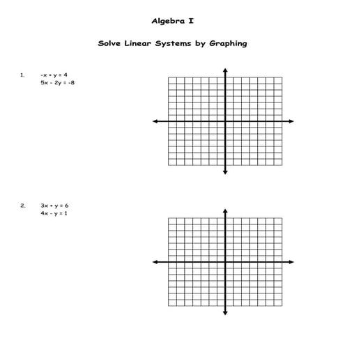 7.1 solving systems by graphing