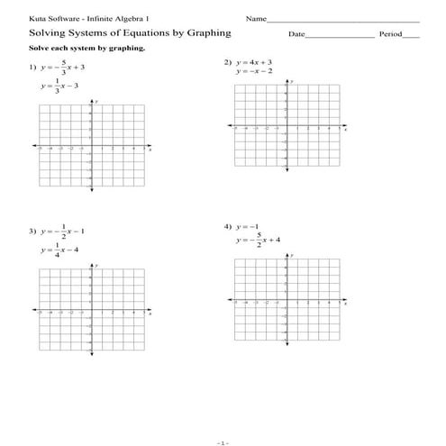 7.1 systems of equations graphing (no key)
