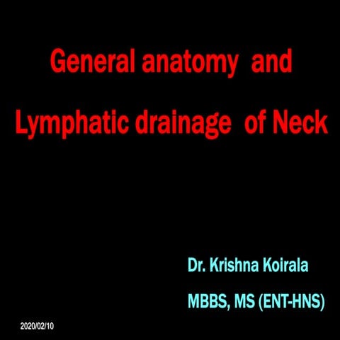 Anatomy of neck, deep neck spaces