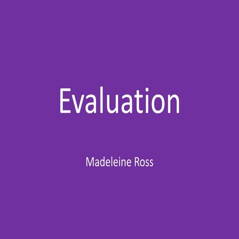 7. evaluation