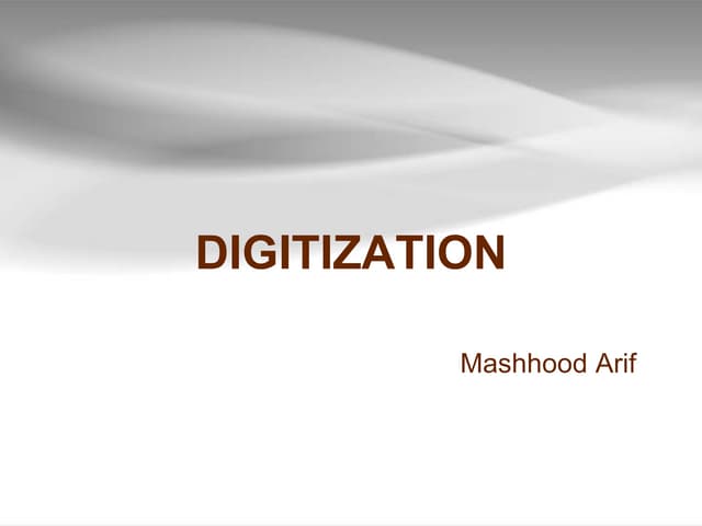 Digitization in ArcGIS