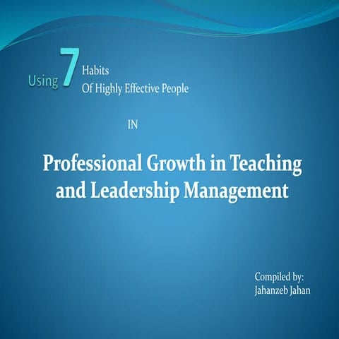 7 Habits of Highly Effective People