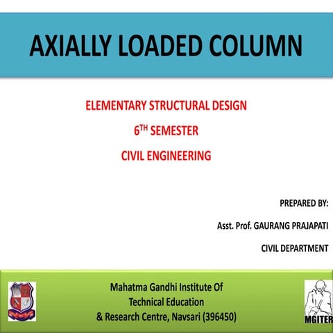 Axially Loaded Column