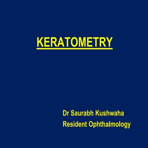 Keratometry