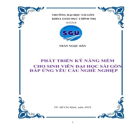 Đề tài: Phát triển kỹ năng mềm cho sinh viên Đại học Sài Gòn đáp ứng yêu cầu ...