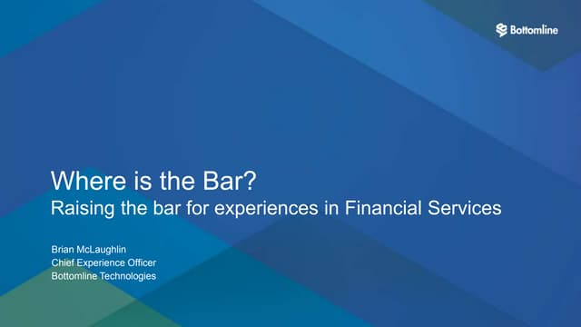 FXD 2019: Brian McLaughlin, Bottomline Technologies