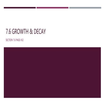 7.6 growth and decay notes