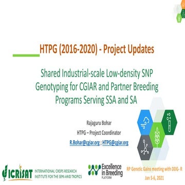 Research Program Genetic Gains (RPGG) Review Meeting 2021: HTPG (2016-2020) -...