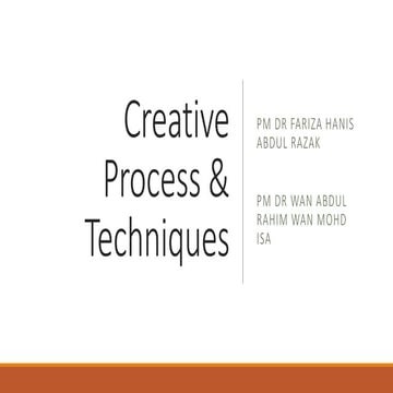 7. creative process   techniques