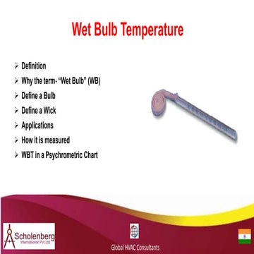wet bulb temperature   presentation[HVAC]