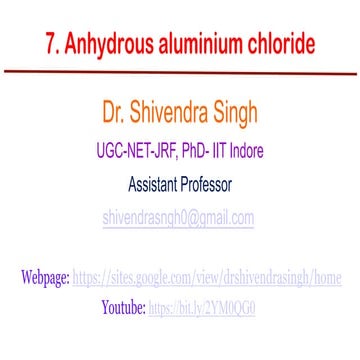 7. anh. Aluminium trichloride