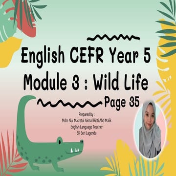 English Plus 1 Year 5 │Unit 3 │ Page 35 │ Wild Life │ Grammar │Superlative ad...