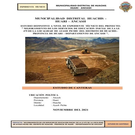 7.6  estudio de canteras