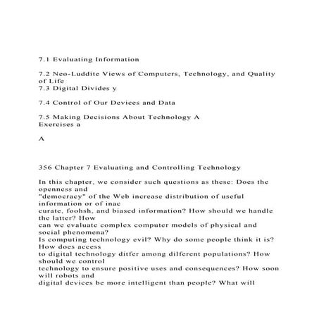 7.1 Evaluating Information7.2 Neo-Luddite Views of Compute.docx