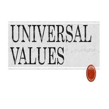 7. Universal Values.pptx