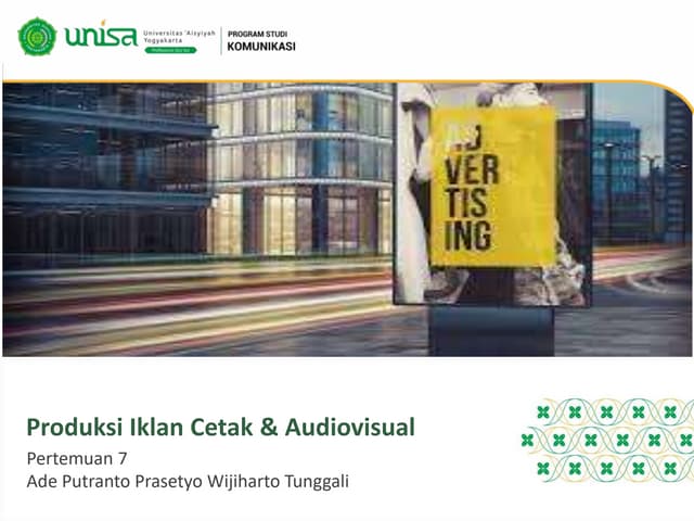 Produksi Iklan Cetak & Audiovisual - Print Ad.pptx
