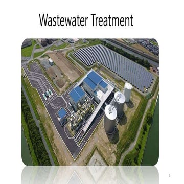 Wastewater Treatment Process (from Sewage Filtration onwards)