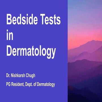 Bedside Tests in Dermatology